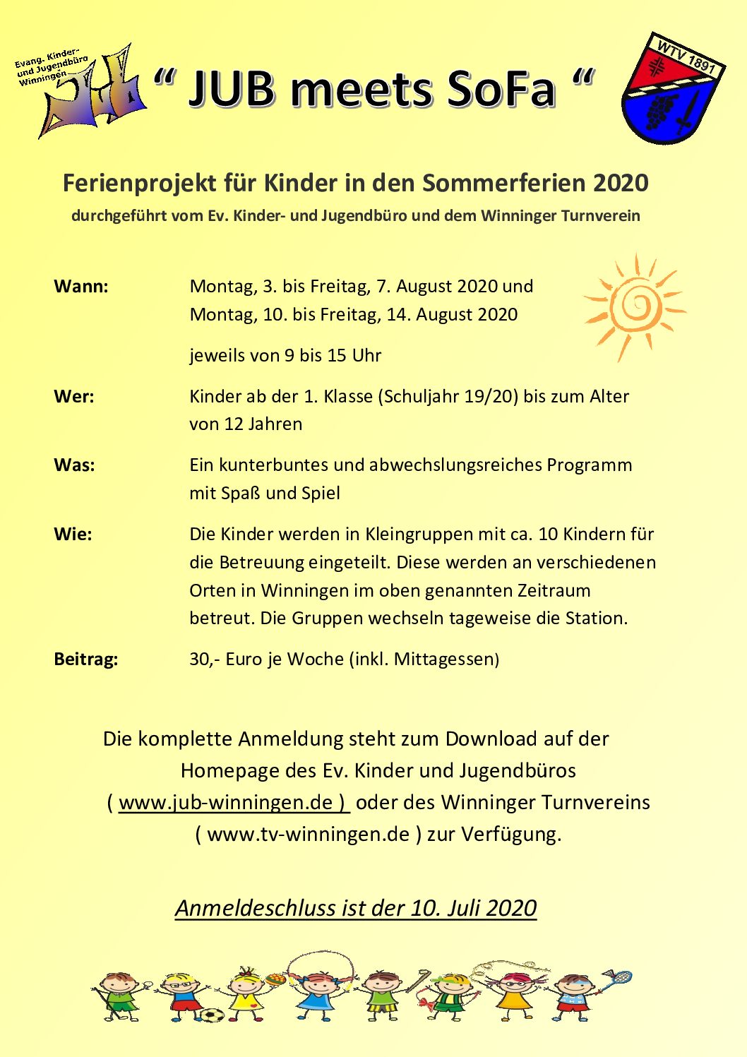 Jub meets SoFa Sommerferienaktion